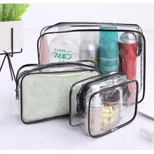 Уличная дорожная утолщенная косметичка из ПВХ для женщин прозрачный на молнии органайзер для макияжа Мытье Ванны макияж Tote сумки чехол