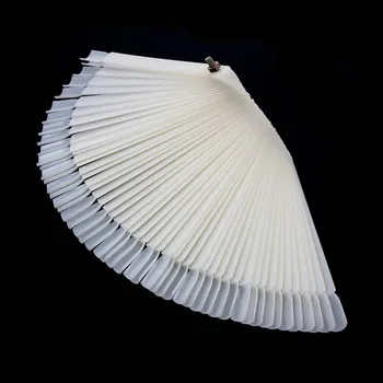

Newly Nail Art Tips Fan Natural False Tools Display Board Polish Manicure Fans Shape Gel Polish Color Practice Show Tools CLA88