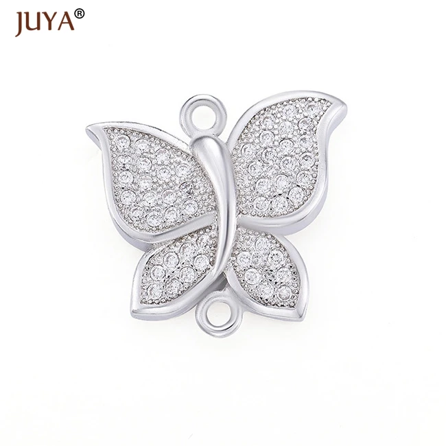 silver Серия 10 стилей Модный CZ Кристалл Разъем Подвески Diy ювелирных изделий браслет аксессуары материалы ручная работа, сделай сам, ремесло для бижутерии - Цвет: silver