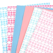 6 шт./компл. «любящее сердце» плед точки личи Ассорти Искусственная кожа матовая пленка Синтетическая кожа ткань для изготовления ювелирных изделий Ремесла, 1Yc9415