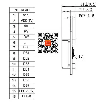 ЖК-экран 1602A LCM1602A 3,3 V/5 V синий экран 2 шт./партия