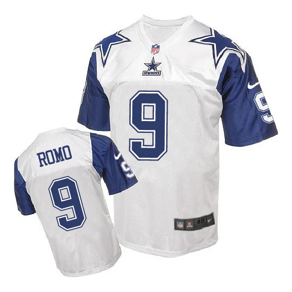 Stitiched, Dallas s, Tony Romo, Emmitt Smith, Sean Lee, Jason Witten, Dez Bryant, Ezekiel Elliott, Elite retro, blue Jersey - Цвет: Небесно-голубой