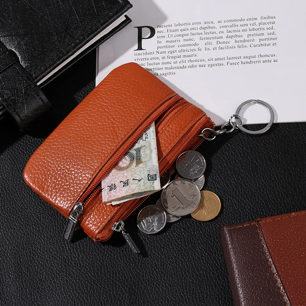 New Leather Coin Purse Women Small Wallet Change Purses Mini Zipper Money Bags
