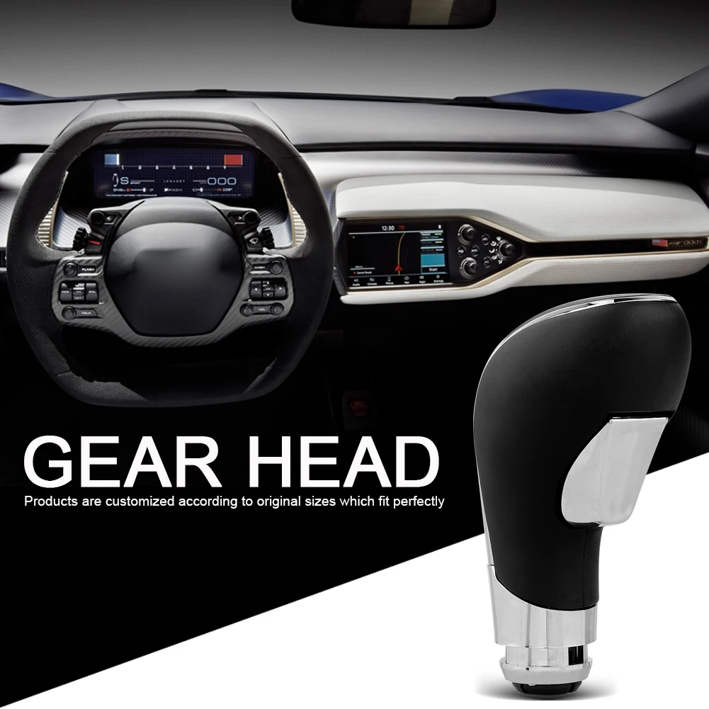 

Automatic Car Gear Stick Lever Pen Shift Knob Black Pu Leather For Insignia Astra J Vauxhall Opel Onwards 13332878,784146,784 14