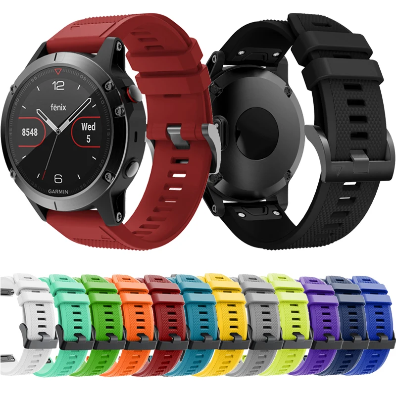 

Ремешок спортивный 22 мм для смарт-часов Garmin Fenix 5 5Plus/Fenix 6 6Plus Forerunner 935 945, силиконовый браслет для наручных часов