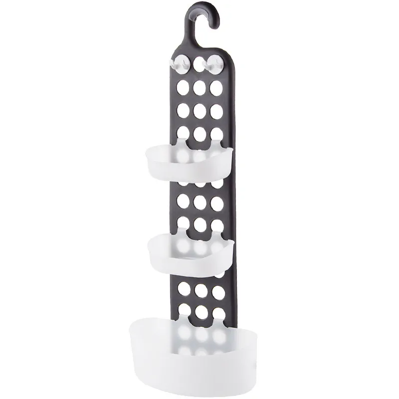 Shelf Bathroom wall wash rack bathroom shower drain storage rack Supplies Storage Rack Plastic DIY Shower Organiser Holder Tidy