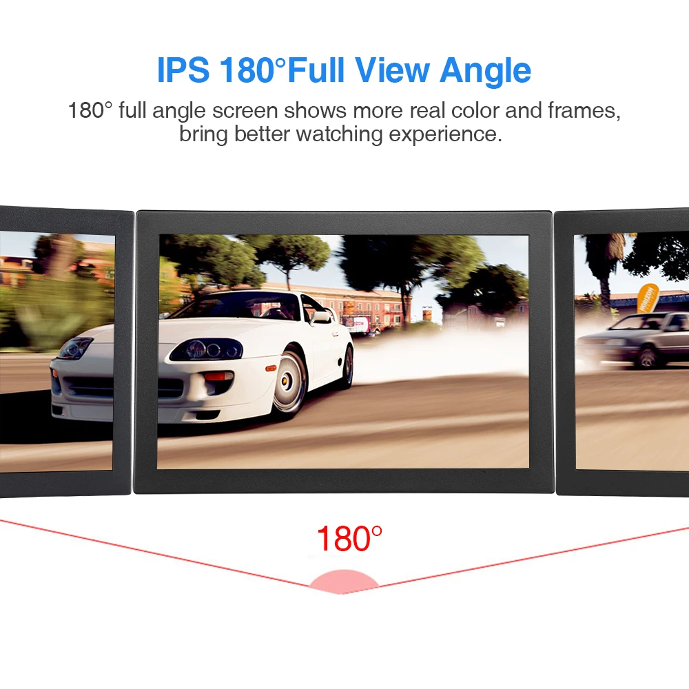 EYOYO EM10X IPS 1920X1200 Portable HDMI BNC CCTV Monitor with VGA USB Input Built-in Speaker for FPV Video Display DVD PC Laptop