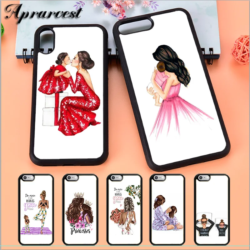 Чехол для телефона Aprarvest SUPER MOM MUM MAMA BABY iPhone 5 5S SE 6 6S 7 8 PLUS X XS XR MAX 11 PRO|Бамперы| |