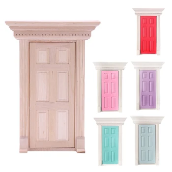 

1:12 Scale Wooden Fairy Front Door Dolls House Miniature Accessory