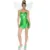 Forest Fairy Costume for Women Princess Green Strapless Sleeveless Bodycon Dresses with Butterfly Wings Cosplay Outfits
