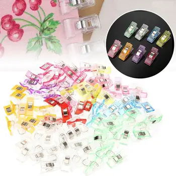

10PCS Job Foot Case Multicolor Plastic Clips Hemming Accessories Sewing Tools DIY Sewing Patchwork Sewing Crafts Clip Sewin O1A3