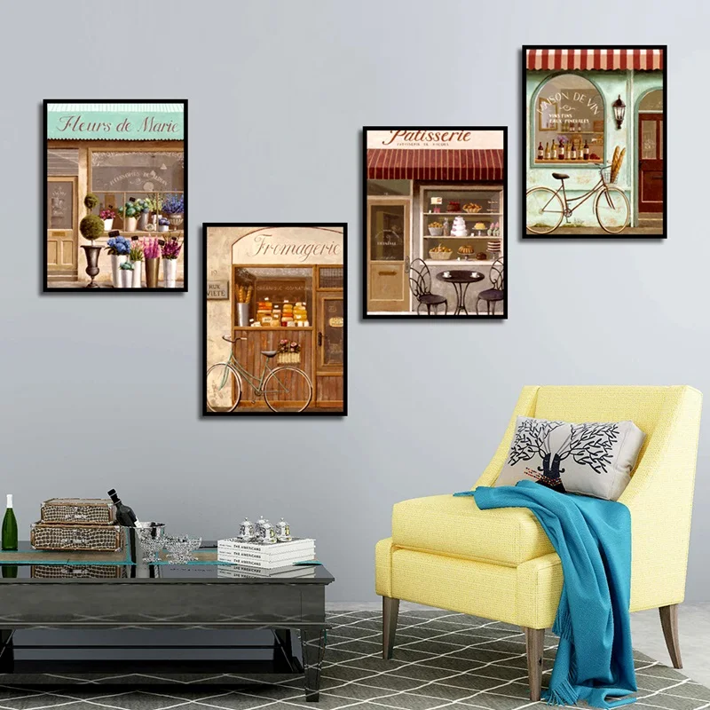Холст живопись картина французская жизнь плакат французский классический ретро