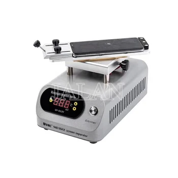 

UYUE adjustable heating glue remover machine built in pump universal lcd in frame position screen glass oca cleaning tool