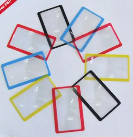 Lettura Lente D'Ingrandimento Tascabile Per Carte Di Credito Strumento Di Ingrandimento Lente A Clip Per Portafoglio