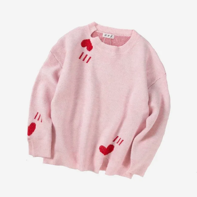 NiceMix kawaii heart shape sweaters Oversize tops Plus Size sweater Women clothe Pullovers O-Neck pink Love Long Sleeve Ladies NiceMix kawaii heart shape sweaters Oversize tops Plus Size sweater Women clothe Pullovers O-Neck pink Love Long Sleeve Ladies