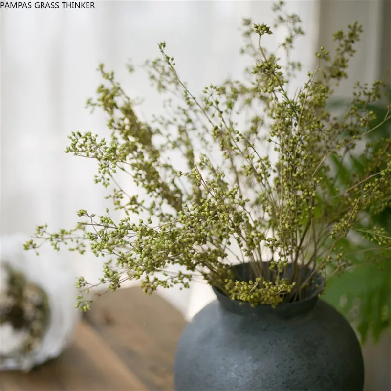 

10 Stems Eucalyptus Branches Slender Dried Natural Eucalyptus Small Fruits Branch Globulus Millet Flower Bouquet for Home Decor