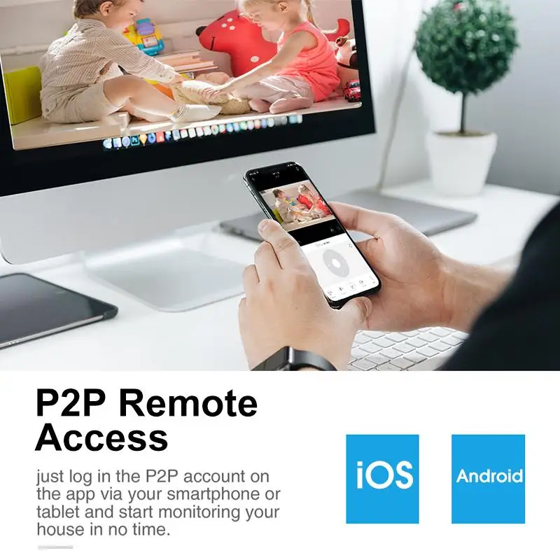 Перезаряжаемая батарея с питанием от сети Wi-Fi ip-камера смарт-камера безопасности монитор PIR Обнаружение движения двухсторонняя аудио камера наблюдения