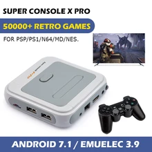 Мини-консоль для видеоигр в стиле ретро, супер консоль X Pro с 50000 + классическими играми, портативная игровая консоль для PSP/PS1/N64, выход 4K HD Мини-консоль для видеоигр в стиле ретро, супер консоль X Pro с 50000 + классическими играми, портативная игровая консоль для PSP/PS1/N64, выход 4K HD