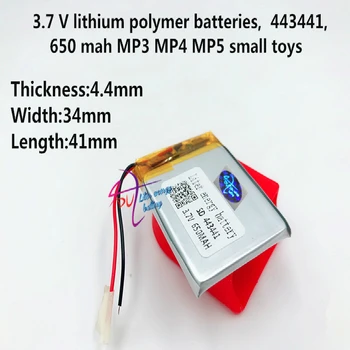 

3.7V,650mAH 443441 453438 453540 Polymer lithium ion / Li-ion battery for MP3,MP4,SPEAKER,bluetooth,GPS,toy,smart watch