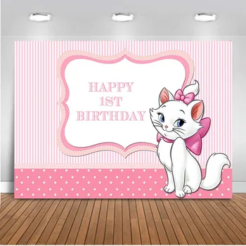 

Marie Aristochat backdrop for photography children girls photocall birthday party background for photo studio newborn custom