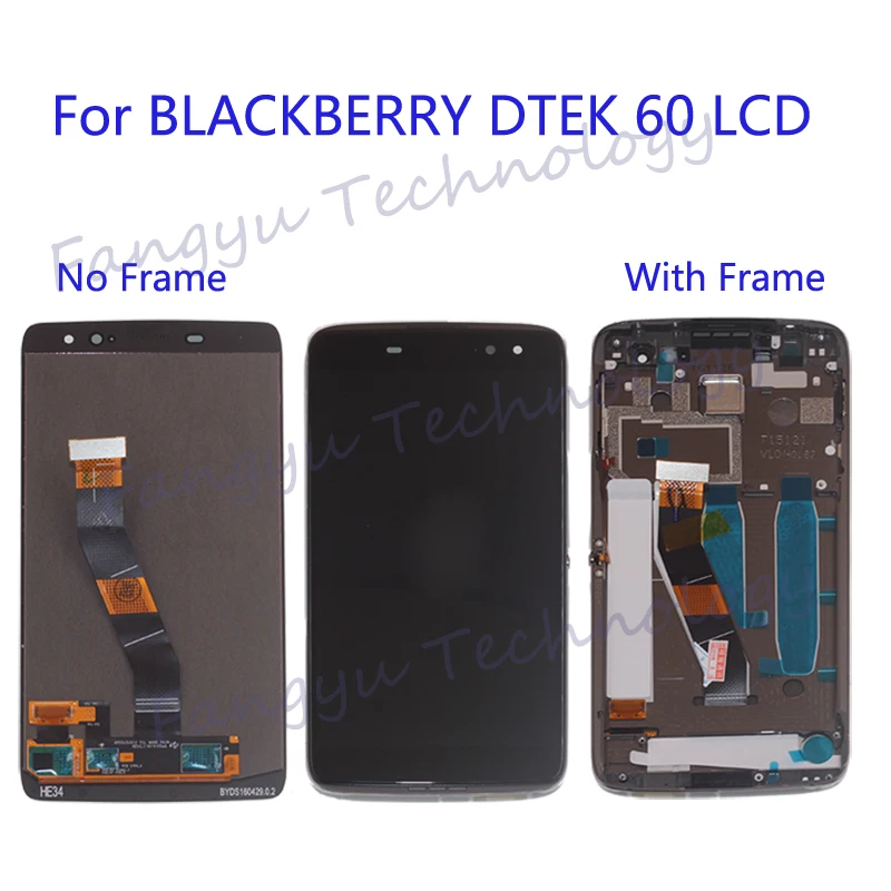 

original with frame For BLACKBERRY DTEK 60 LCD + touch screen glass digitizer mobile phone oled repair parts + tool