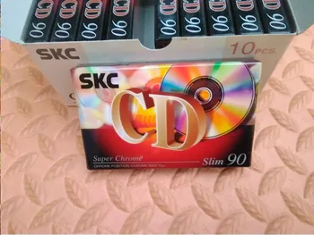 

Wholesale 10 Pcs Authentic 90 Minutes Slim SKCLX Normal Position Type 1 Recording Blank Cassette Tapes.