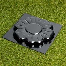 40,5x40,5 см Черный Лепесток Форма тротуара форма тротуара тротуарная бетонная пластиковая домашняя садовая дорожка тротуарный пол дорога каменный путь плесень