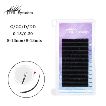 

Ellipse Flat Lashes with Split Tips Flat Lash Extension for Professionals Profession Soft Silk Synthetic Flat Eyelash Flat Lash