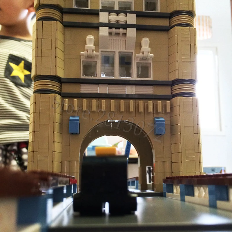 4287 шт. высокоуровневая модель серии Street view Тауэрский мост 10214 17004 30001 88004 детские игрушки подарки строительные блоки кирпичи