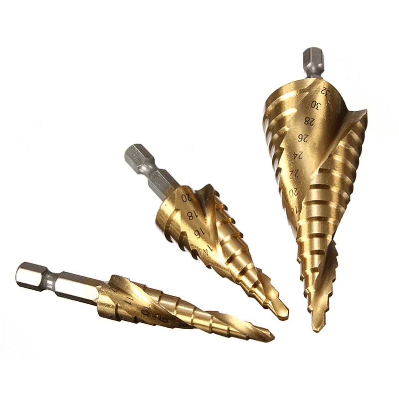 PEGASI-3pcs-Golden-HSS-Helix-Spiral-Grooved-Step-Drill-Bits-Titanium-Coated-Cut-Set-Hole-Cutter (1)