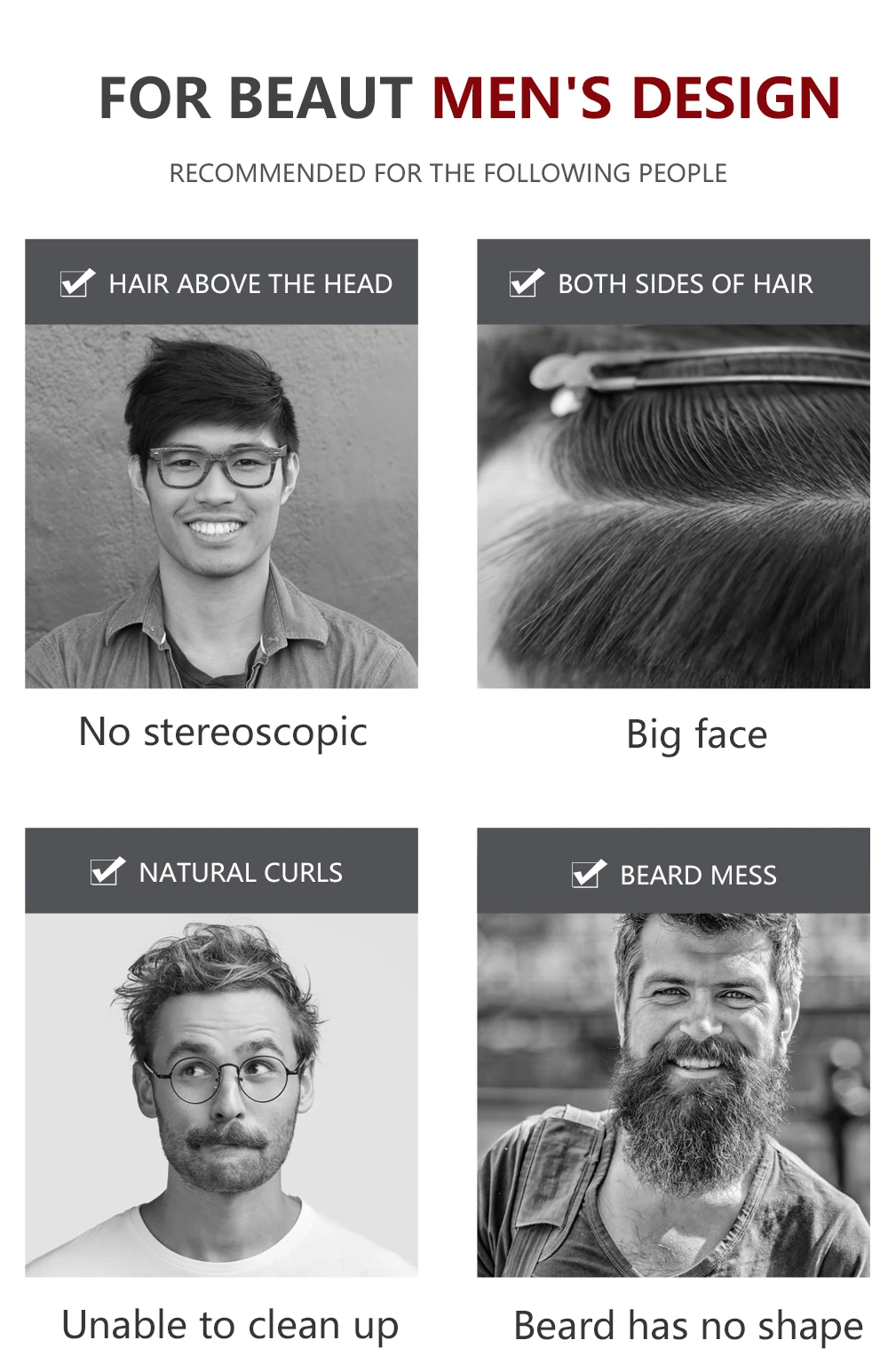 EllePeri.com : Beard Straightening Comb – Multifunctional Hair Comb Hair Iron BrushHair Volumize Flatten Side And Straighten Quick Hair Styler For Men