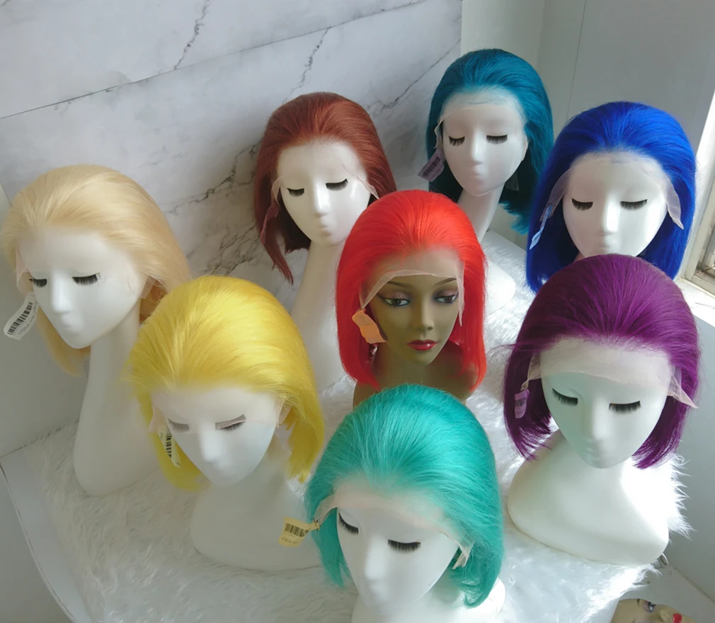 bob amarelo pré arrancadas perucas de cabelo