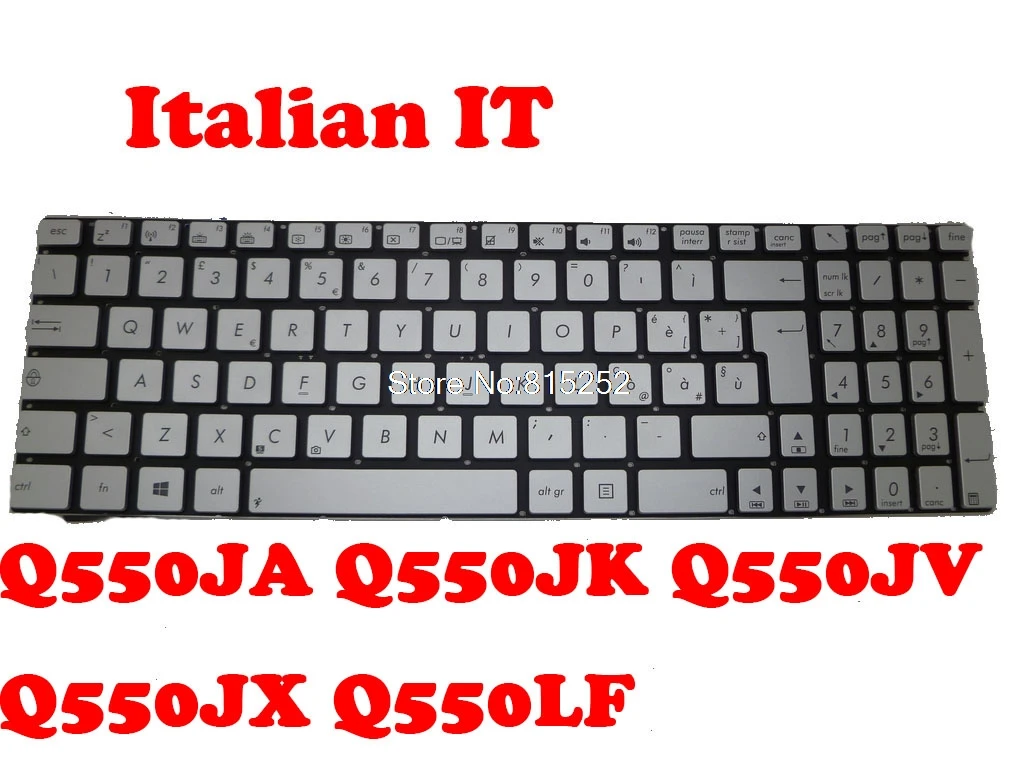 

Клавиатура с подсветкой для ноутбука ASUS Q550JA Q550JK Q550JV Q550JX Q550LF IT Италия/CZ/Великобритания/GR Германия/TR Турция