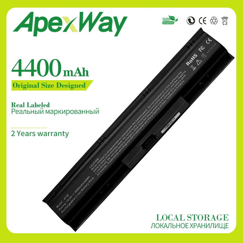 Apexway Аккумулятор для ноутбука HP ProBook 4730s 4740s 633734 141 151 421 HSTNN I98C 7 PR08 QK647AA|battery for hp|laptop
