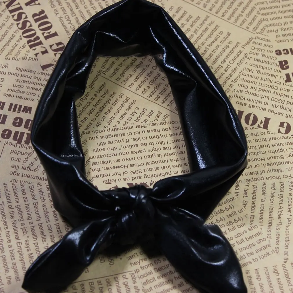 

2018 New Baby Girls Rabbit Bow Ear Hairband Headband Turban Knot Tie Head Wraps For Girls Headwear Hair Accessories 5 Colors