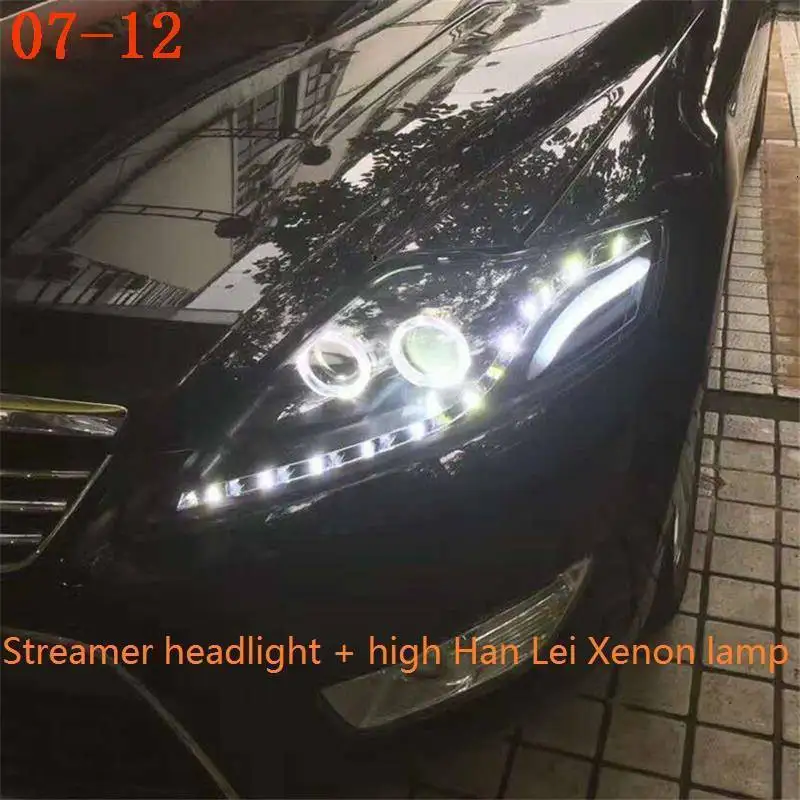 Luces боковой указатель поворота Drl фары в сборе запчасти Neblineros Led Para авто автомобили Освещение Фары для Ford Mondeo