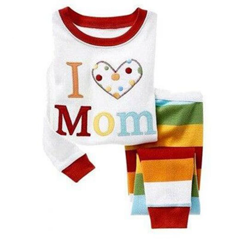 New Spring&ampautumn toddler boy underwear pajamas set 100% cotton boys pyjamas long sleeve pijamas suit kids girls pyjama enfant | Детская