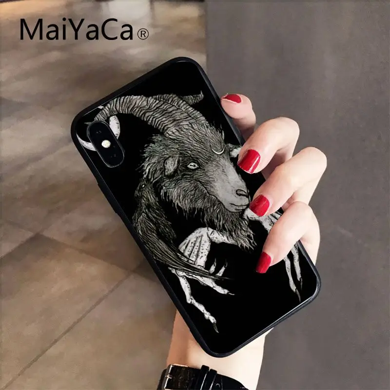 MaiYaCa дьявол, сатана высокое качество чехол для iPhone X XS MAX, 6, 6 S, 7, 7 plus, 8, 8 Plus, 5 5S XR 10 Чехол