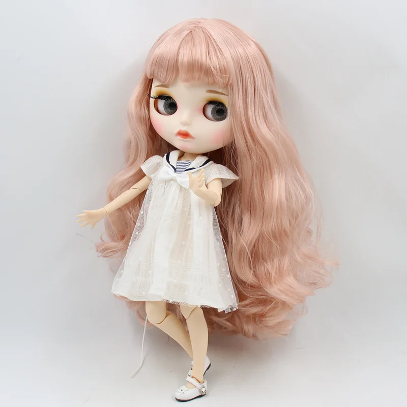 ICY Fortune Days factory blyth кукла белая кожа суставное тело новое матовое лицо с бровями Губы розовые мягкие кудри волосы DIY sd Подарочная игрушка