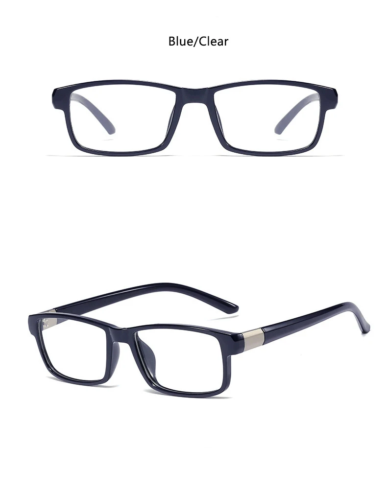 Новинка, мужские оправы для очков,, оптические прозрачные линзы, PC очки, темно-коричневые прямоугольные очки, оправа для очков, мужские очки для чтения, близорукость