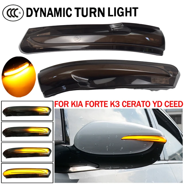 2 adet Kia Forte için K3 Cerato YD Ceed JD dinamik dönüş sinyali LED flaşör yan ayna ışık