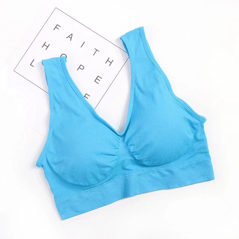 Sports Bra Women's Intimates Pads Plus Size Bras Women Active Brassiere Push Up Big Size Vest Wireless BH 5XL 3PCS/lot sports bra womens bras sports underwear womens lingerie women lingerie