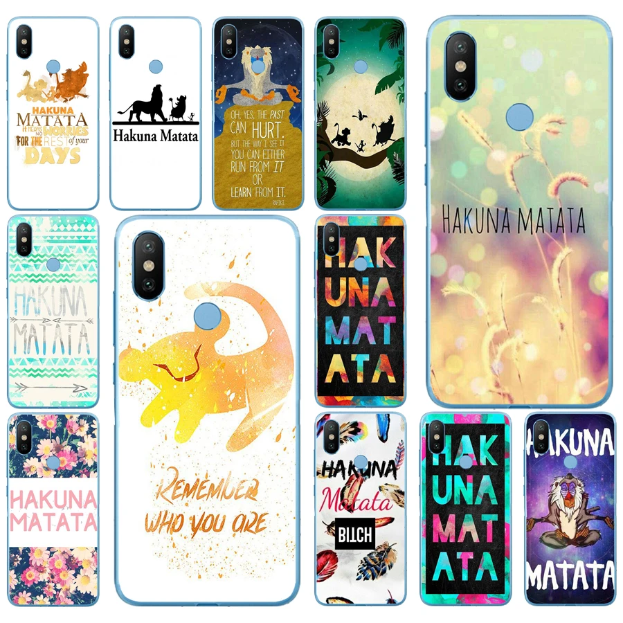 Мягкий силиконовый чехол для Xiao mi Red mi 6 6a mi 8 a2 lite note 5 6 pro 7, 103DD hakuna matata The Lion King