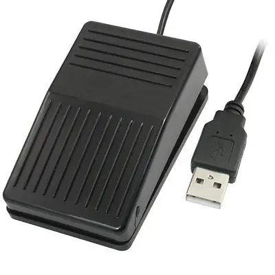 Компьютерная игра USB 2,0 гнездовой разъем мгновенный Педальный переключатель ног