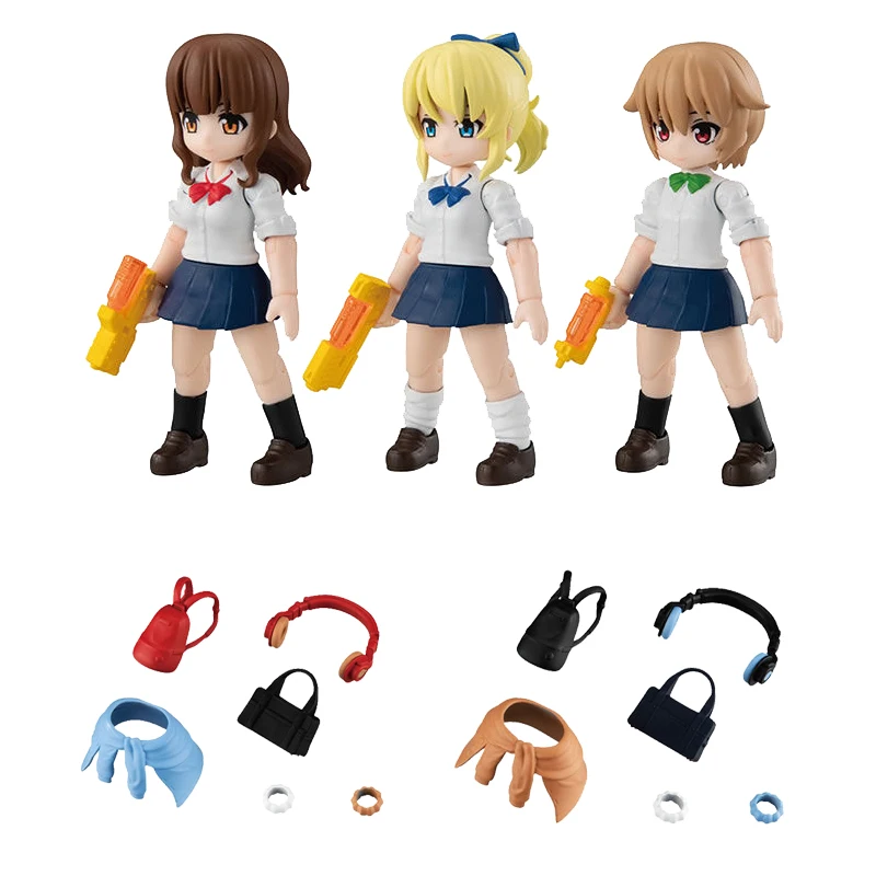 Bandai Gacha Water Gun Shooter Maid Girl Aqua Shooters 06 Movable Desktop Decoration Action Figures Desktop Ornaments Toys Aliexpress