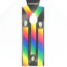 Suspenders Rainbow All Year Round Women Men's Unisex Shirt Suspenders for Trousers Fashion Pants Holder Braces Wedding Straps