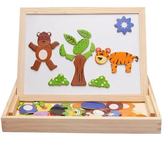 

MWZ Animal Joypin DX27 Drawing Board Blackboard Wooden Educational Children DIY Jigsaw Puzzle 0.72
