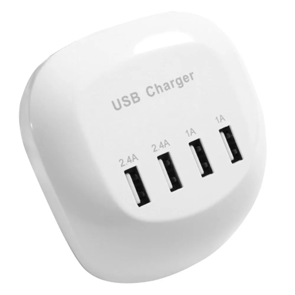 Универсальное 4/10 Портовое USB Проводное зарядное устройство 2x2. 4A 4x2A 4x1A портативное зарядное устройство для смартфонов с европейской вилкой