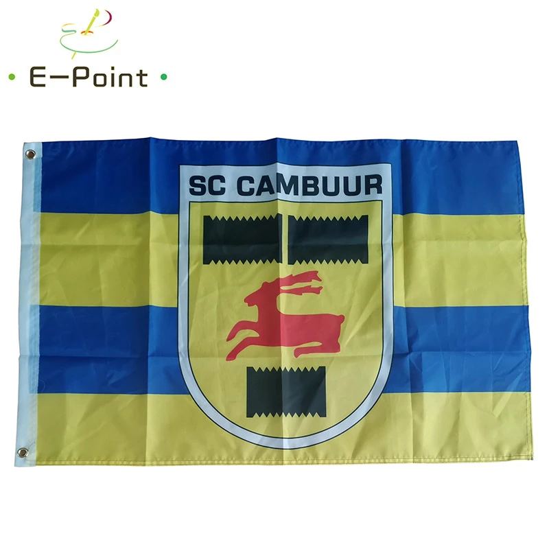Нидерланды SC Cambuur Leeuwarden 3 фута * 5 футов (90*150 см) размер рождественские украшения