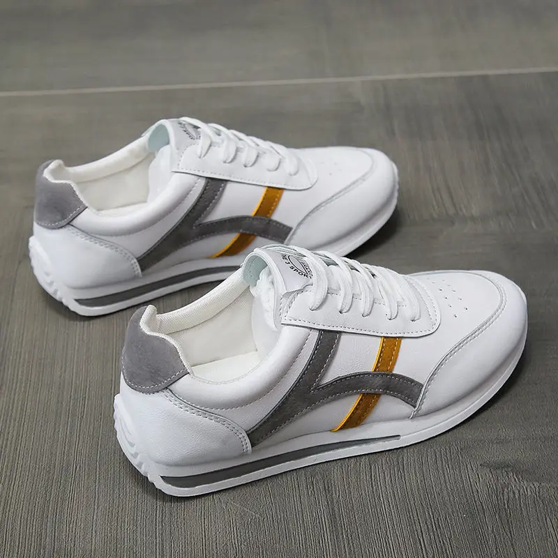 

Sports shoes women's new style flat casual mesh breathable white shoes